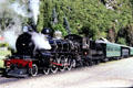 Excursion steam train in Kingston. New Zealand