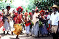 Celebration of a wedding in the highlands. Papua New Guinea.