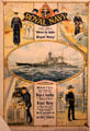 Recruiting poster for Royal Navy at National War Museum of Scotland. Edinburgh, Scotland.