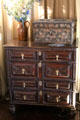 Chest of drawers in painted chamber at Gladstone's Land tenement house. Edinburgh, Scotland.