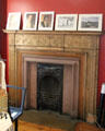 Upstairs fireplace at Writers' Museum. Edinburgh, Scotland.