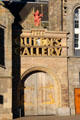 Entrance doors at Queens Gallery. Edinburgh, Scotland
