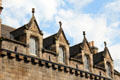 Heritage gables near Canongate on Royal Mile. Edinburgh, Scotland.