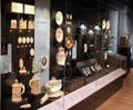 Display of ceramics by Chippendale & Wedgwood at National Museum of Scotland. Edinburgh, Scotland.