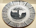 Plate advertising Drummond's Central China & Glass Warehouse, Glasgow at National Museum of Scotland. Edinburgh, Scotland.