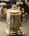 Gilt silver tankard with narcissus by Benedict Clausen of Danzig at National Museum of Scotland. Edinburgh, Scotland.