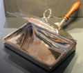 Silver dish for toasted cheese by Matthew Boulton of Birmingham, England at National Museum of Scotland. Edinburgh, Scotland.