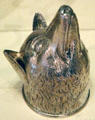 Fox head stirrup cup by Robert Gray of Glasgow at National Museum of Scotland. Edinburgh, Scotland.