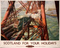 Scotland for your Holidays poster by Terence Tenison Cuneo for British Railways at National Museum of Scotland. Edinburgh, Scotland