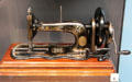 Hand operated Singer sewing machine at National Museum of Scotland. Edinburgh, Scotland.