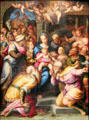 Adoration of the Magi painting by Giorgio Vasari at National Gallery of Scotland. Edinburgh, Scotland.