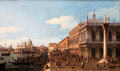 Molo, Venice, looking West painting by Antonio Canaletto at National Gallery of Scotland. Edinburgh, Scotland.
