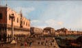 Riva degli Schiavoni, Venice painting by Antonio Canaletto at National Gallery of Scotland. Edinburgh, Scotland.