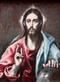 Savior of the World painting by El Greco at National Gallery of Scotland. Edinburgh, Scotland.