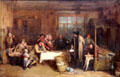 Distraining for Rent painting by Sir David Wilkie at National Gallery of Scotland. Edinburgh, Scotland