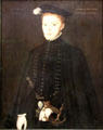 Henry Stuart, Lord Darnley portrait by Hans Eworth at National Portrait Gallery of Scotland. Edinburgh, Scotland.