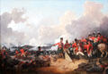 Battle of Alexandria, Egypt on March 21, 1801, victory during Napoleonic War painting by Philip James de Loutherbourg at National Portrait Gallery of Scotland. Edinburgh, Scotland.