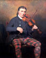 Niel Gow portrait by Sir Henry Raeburn at National Portrait Gallery of Scotland. Edinburgh, Scotland