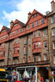 Gabled buildings fronting Wardrop's Court on Royal Mile. Edinburgh, Scotland