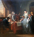Abdication of Mary, Queen of Scots painting by Gavin Hamilton at Hunterian Art Gallery. Glasgow, Scotland
