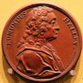 Edmund Halley medal by Jacques-Antoine Dassier of London at Hunterian Art Gallery. Glasgow, Scotland.