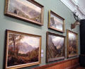 Gallery of Scottish landscapes at Kelvingrove Art Gallery. Glasgow, Scotland.