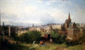 View of Glasgow & the Cathedral painting by John Adam Plimmer Houston at Kelvingrove Art Gallery. Glasgow, Scotland.
