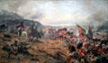 The Alma: Forward 42nd in Crimean War of 1854 painting by Robert Gibb at Kelvingrove Art Gallery. Glasgow, Scotland.