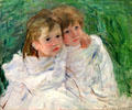 Young Girls painting by Mary Cassatt at Kelvingrove Art Gallery. Glasgow, Scotland.