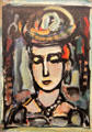 Circus Girl painting by Georges Rouault at Kelvingrove Art Gallery. Glasgow, Scotland.
