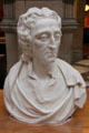 John Locke marble bust possibly by Michael Rysbrack at Kelvingrove Art Gallery. Glasgow, Scotland.
