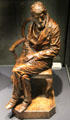 Scottish writer Thomas Carlyle plaster statue by Joseph Boehm at Kelvingrove Art Gallery. Glasgow, Scotland.