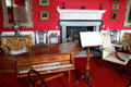 Music room at Pollok House. Glasgow, Scotland.