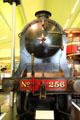 Nose of North British Railway Glen Douglas steam locomotive no. 256 by Cowlairs Works of Glasgow at Riverside Museum. Glasgow, Scotland