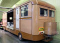 Showman's living van at Riverside Museum. Glasgow, Scotland.