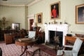 The Library & sitting room as modernized by Robert Adam at Culzean Castle. Maybole, Scotland.