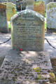 Headstone of Robert Burns father, William Burns, at Alloway Kirk. Alloway, Scotland.