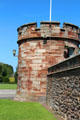 Entrance tower at Dirleton Castle. Dirleton, Scotland