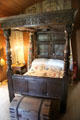 Four poster bed in principal strangers room at Culross Palace. Culross, Scotland.