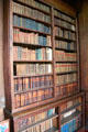 Shelves housing books collected by family in Small Library at Hopetoun House. Queensferry, Scotland.