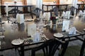 Table setting in State Dining Room on Royal Yacht Britannia. Edinburgh, Scotland.