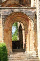 Romanesque east processional doorway at Jedburgh Abbey. Jedburgh, Scotland.