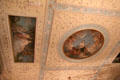 Adamesque ballroom ceiling with paintings by Robert Hope at Manderston House. Duns, Scotland.