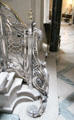 Detail of silver staircase railing at Manderston House. Duns, Scotland.