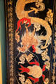 Dragon detail of Chinese screen at Thirlestane Castle. Scotland.