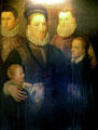George 5th Lord Seton & Family painting by Antonio Moro at Traquair House. Scotland.