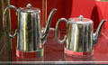 Silver coffee & tea pot used by Banzar Expedition to Antarctica at RRS Discovery Museum. Dundee, Scotland.