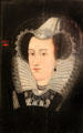 Portrait of Mary Queen of Scots by Scottish School at Glamis Castle. Angus, Scotland.