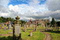 Church grounds where Meigle Sculptured Stone Museum is located. Scotland.