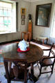 Round table in Lorimer room at Kellie Castle. Pittenweem, Scotland.